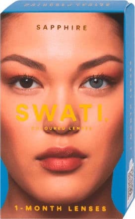 Swati® Värilliset 1 kuukauden linssit Safiiri 1 pari