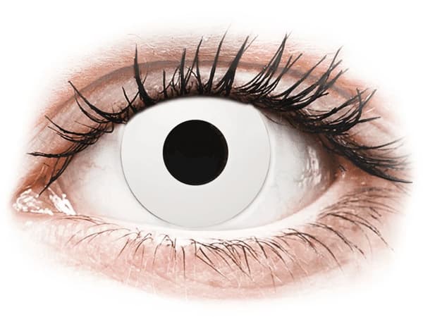 CRAZY LENS - WhiteOut - endagslinser uden styrke (2 linser) Styrke: 0.00, Basiskurve: 8.60, Diameter: 14.20