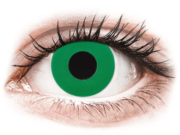 CRAZY LENS - Emerald Green - Endags dioptrisk (2 linser) +4.50
