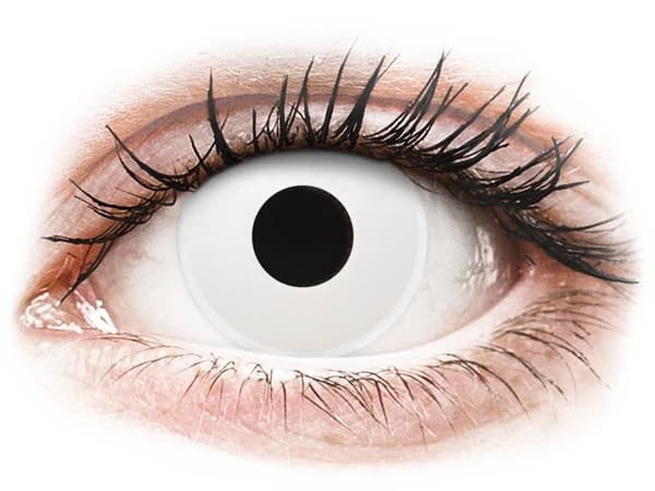 ColourVUE Crazy Lens - WhiteOut - med styrke (2 linser) -1.00