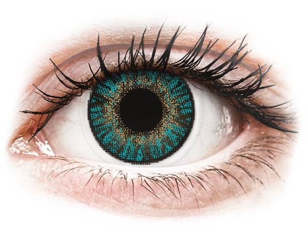 FreshLook ColorBlends Turquoise - med styrke (2 linser) +2.00