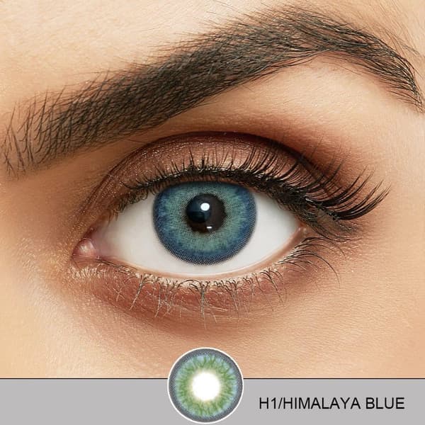 Farvede Kontaktlinser – Himalaya Series – 12 Måneder Himalaya Blue