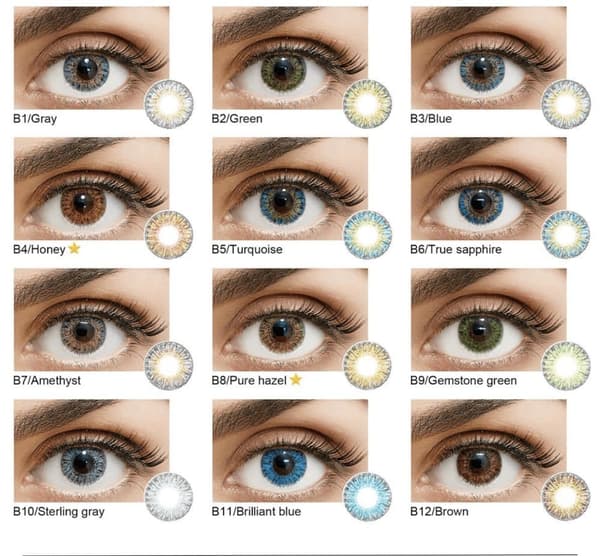 Värilliset Piilolinssit – ColorBlends Series – 12 Kuukautta