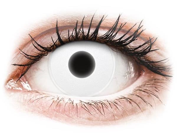 ColourVUE Crazy Glow White - uden styrke (2 linser)