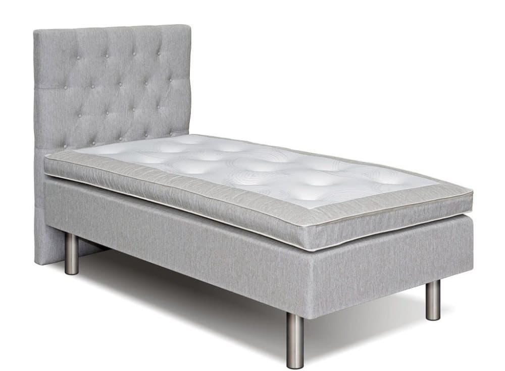 ROYAL KOMPLETT SÄNGPAKET 105X200 LJUSGRÅ MED GAVEL