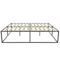 Miniatyrbillede 4 af 8: Sengeramme af metal Kyoto med lamelbund, 250 kg - 140 x 200 x 46,5 cm