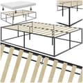 Miniatyrbillede 1 af 8: Sengeramme af metal Kyoto med lamelbund, 250 kg - 140 x 200 x 46,5 cm