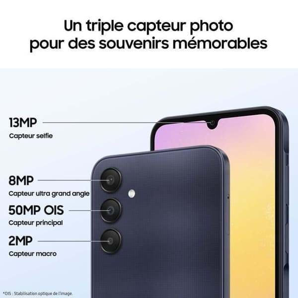 SAMSUNG Galaxy A25 5G Smartphone 256GB Midnattsblå