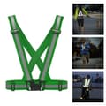 Miniatyrbilde 1 av 2: Løpesele / refleksvest for løping og sykling - Mørkegrønn
