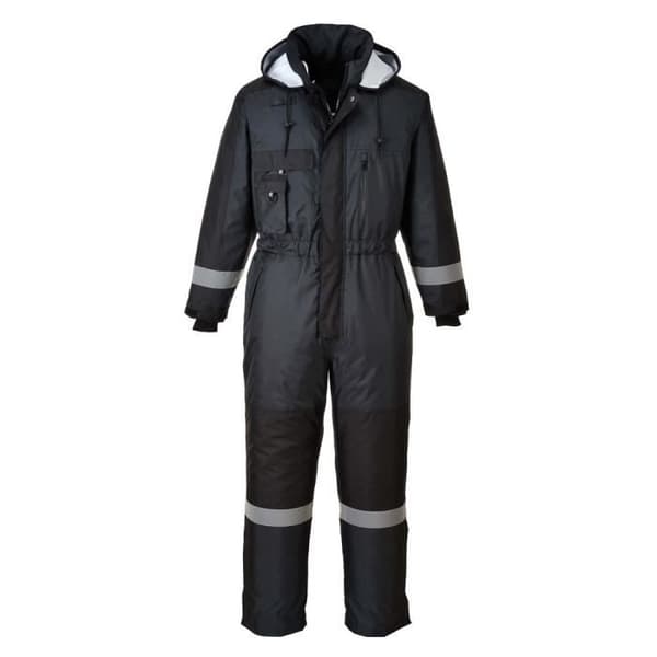 Vinterkombination - Portwest - Grå - Vattentät - Polstrad - Skydd -40°C