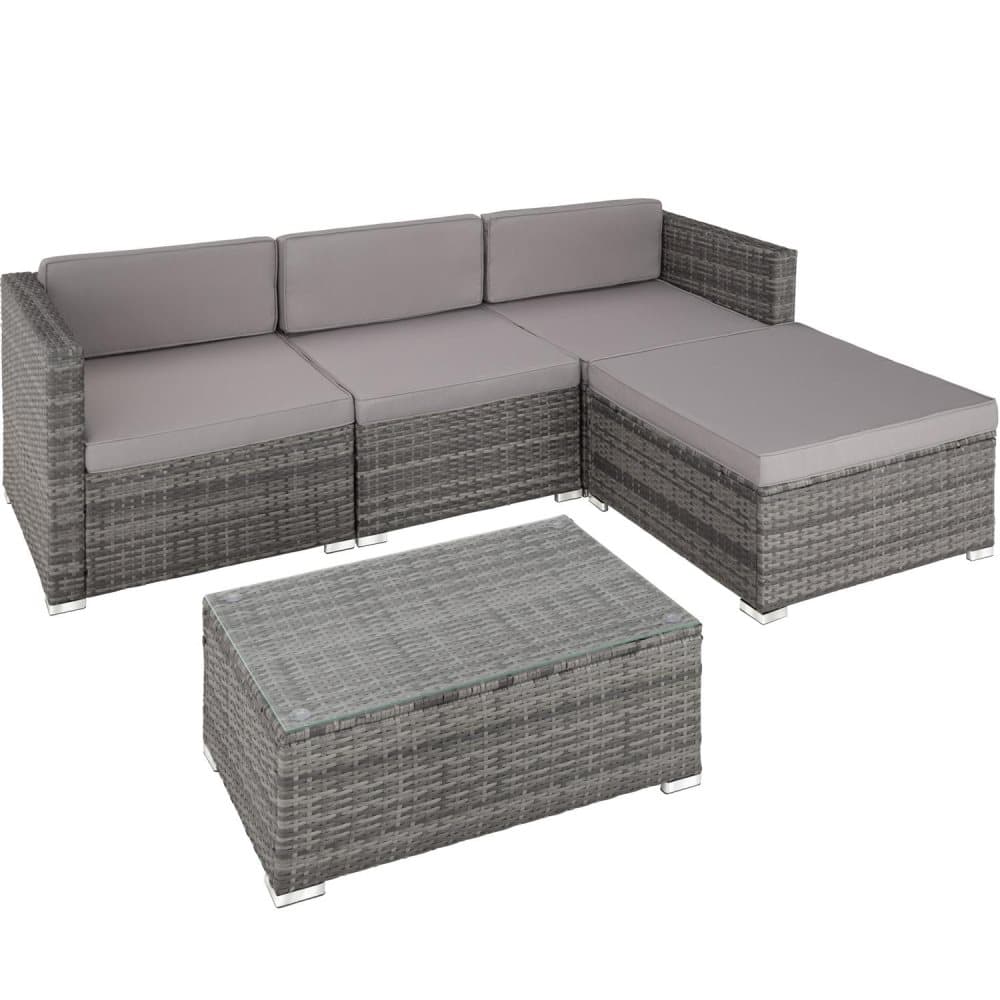 Rattan havesofa Firenze, variant 1 - grå