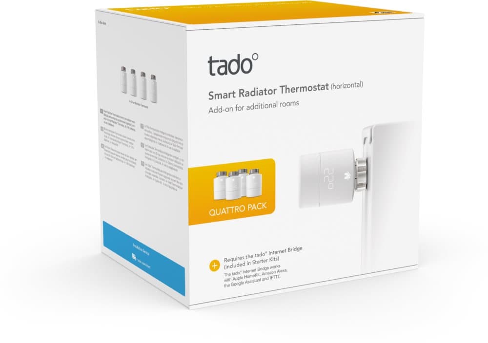 Tado Smart Radiator Thermostat Quattro pack V3+