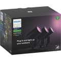 Miniatyrbilde 1 av 11: Philips Hue WCA Lily Hagebelysning 3x8W Sort Startsett