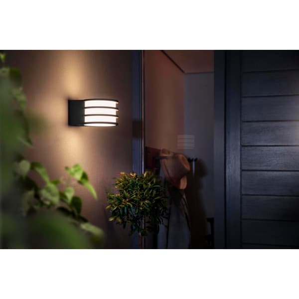 Philips Hue W Lucca Vegglampe 1x9.5W Sort