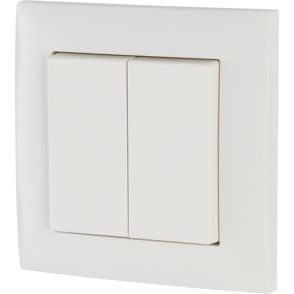 xComfort Trykknapp 55x55mm dobbel komplett CPAD-00/194