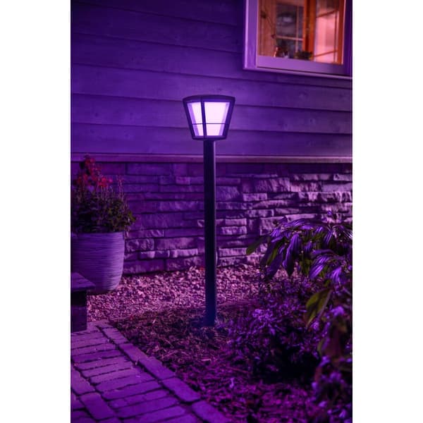 Philips Hue WCA Econic Hagestolpe Sort