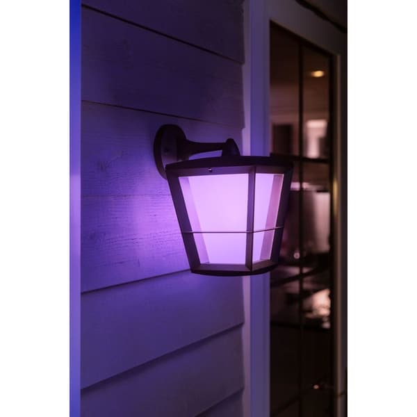 Philips Hue WCA Econic Vegglampe Ned Sort