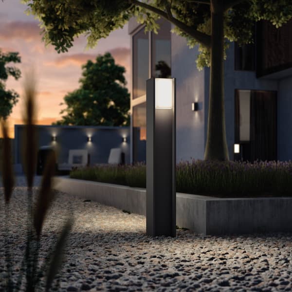 Philips Hue W Turaco Hagestolpe 1x9.5W Antrasitt