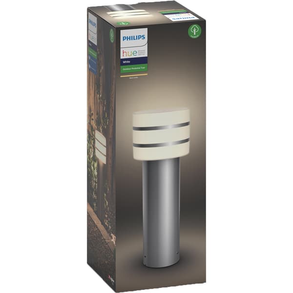 Philips Hue W Tuar Pidestall 1x9.5W Sølv