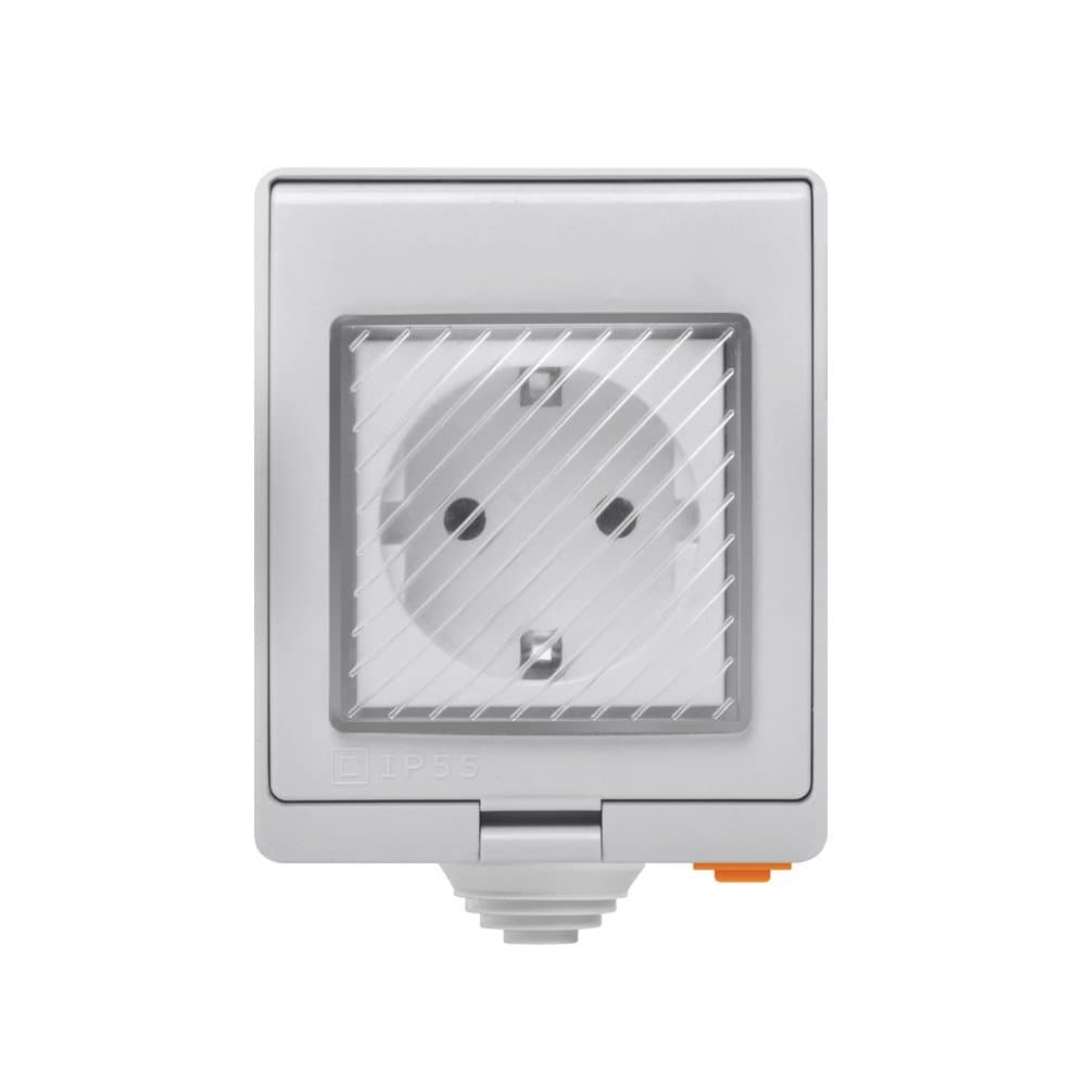 SONOFF S55 Smart WiFi-vägguttag för utomhusbruk (IP55)