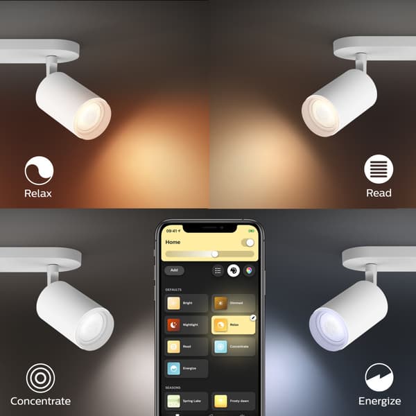Philips Hue WCA Fugato Enkel Spotlight 5.7W Hvit