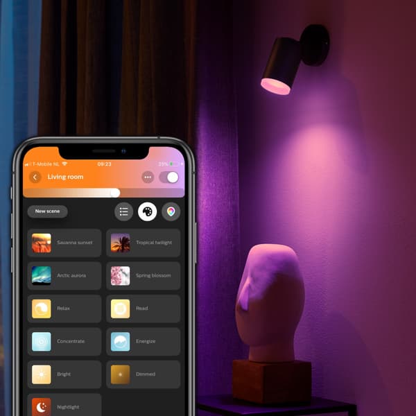 Philips Hue WCA Fugato Enkel Spotlight 5.7W Sort