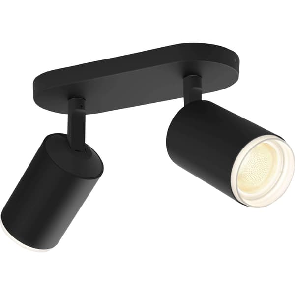 Philips Hue WCA Fugato Dobbel Spotlight 5.7W Sort
