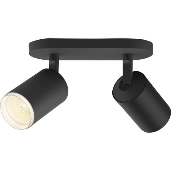 Philips Hue WCA Fugato Dobbel Spotlight 5.7W Sort
