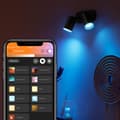 Miniatyrbilde 10 av 11: Philips Hue WCA Fugato Dobbel Spotlight 5.7W Sort