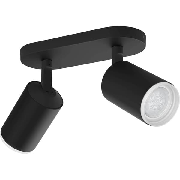 Philips Hue WCA Fugato Dobbel Spotlight 5.7W Sort