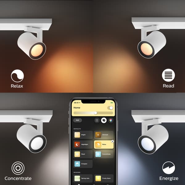 Philips Hue WCA Argenta Enkel Spotlight 5.7W Hvit
