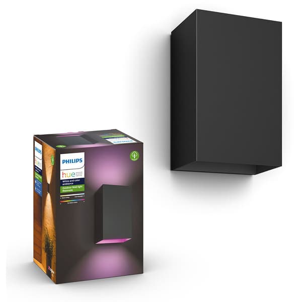 Philips Hue WCA Resonate Vegglampe 2x8W Sort