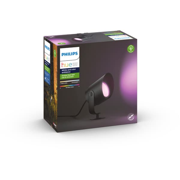 Philips Hue WCA Lily XL Hagebelysning 1x15W Sort