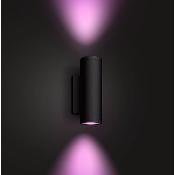 Philips Hue WCA Appear Vegglampe 2x8W Sort
