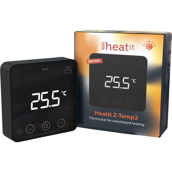 Heatit - Z-Wave - Z-Temp2 Black