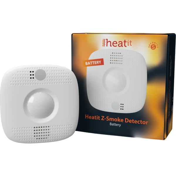 Heatit - Z-Wave - Z-Smoke Røyk og Multisensor Batt. Hvit