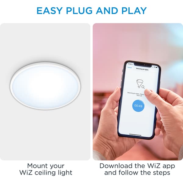 WiZ SuperSlim Plafond WA 14W Hvit