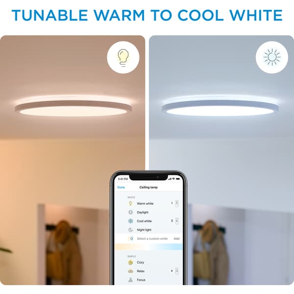 WiZ SuperSlim Plafond WA 14W Hvit