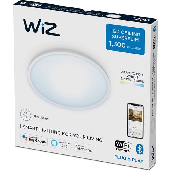 WiZ SuperSlim Plafond WA 14W Hvit