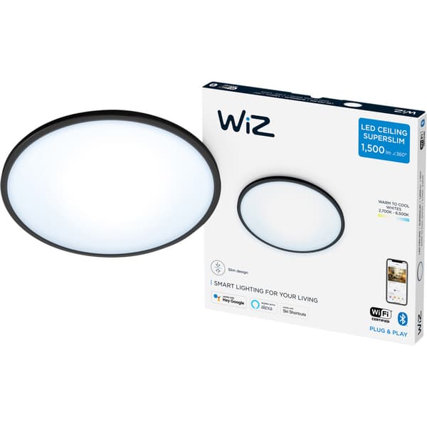 WiZ SuperSlim Plafond WA 16W Sort