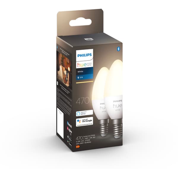 Philips Hue W Lyskilde 5.5W B39 E14 2pk
