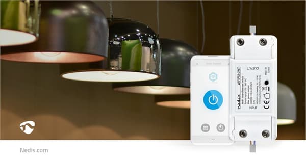 Nedis SmartLife Virtakytkin | Wi-Fi | 2400 W | Riviliitin | Sovellus saatavana kohteeseen: Android™ / IOS