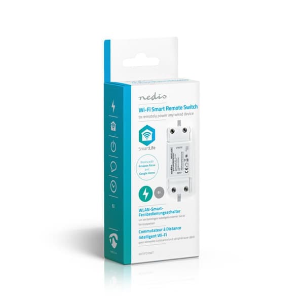 Nedis SmartLife Virtakytkin | Wi-Fi | 2400 W | Riviliitin | Sovellus saatavana kohteeseen: Android™ / IOS