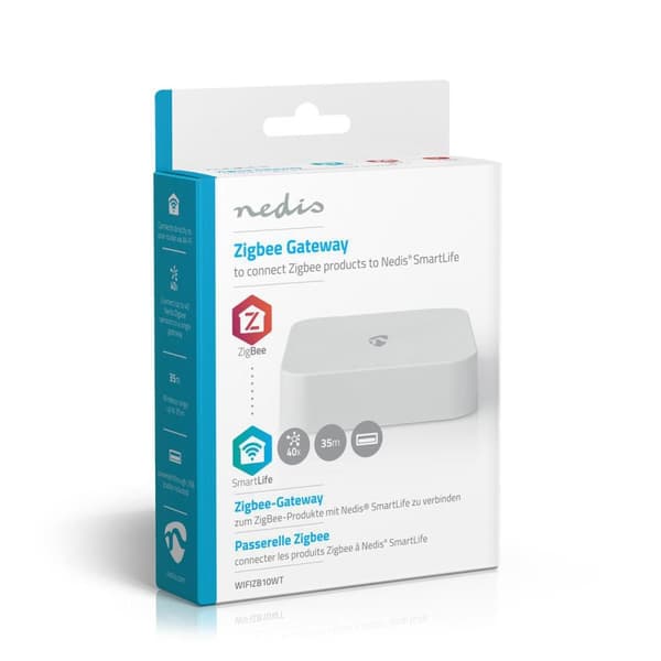 Nedis SmartLife Gateway | Zigbee 3.0 | 40 Enheter | USB ström | Android™ / IOS | Vit