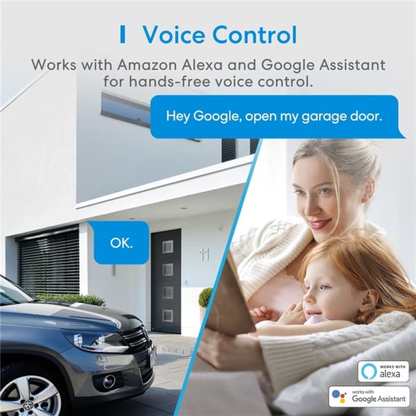 Meross MSG100 smart adapter - gør din gamle garageport smart