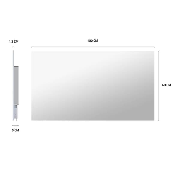 Hombli Smart Speil Infrarød Varmelegeme Glasspanel 600w