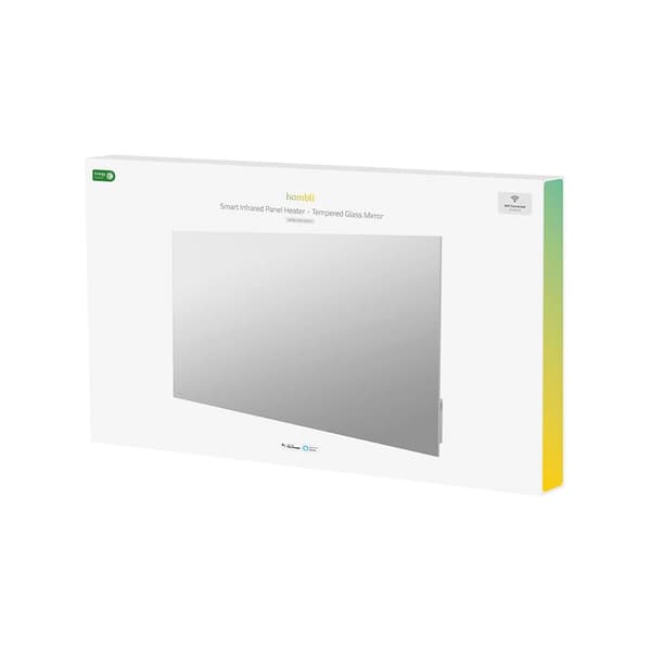 Hombli Smart Speil Infrarød Varmelegeme Glasspanel 600w