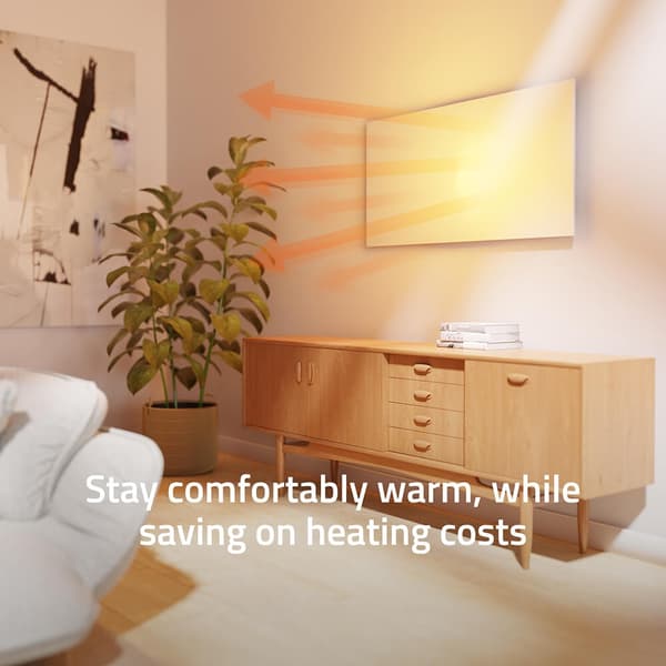 Hombli Smart Infraröd Värmare Metallpanel 700w Vit