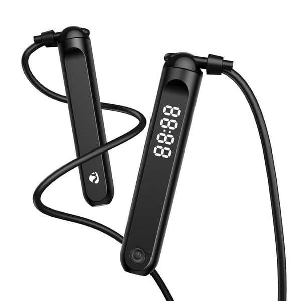 Nedis SmartLife Ulkoliikunta | Bluetooth® | Dual Hall sensor | LED-Näyttö | PVC | 3.00 m | Kiristysnyörilaukku / Langattomat pallot | Musta
