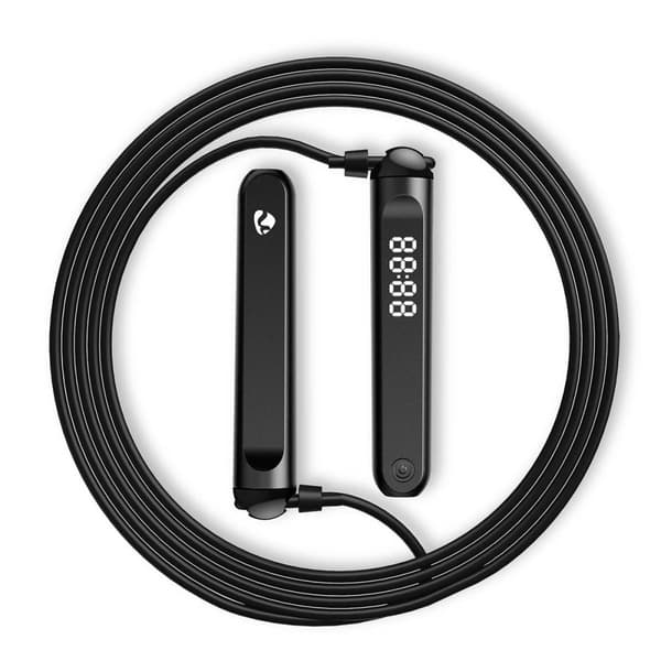 Nedis SmartLife Ulkoliikunta | Bluetooth® | Dual Hall sensor | LED-Näyttö | PVC | 3.00 m | Kiristysnyörilaukku / Langattomat pallot | Musta